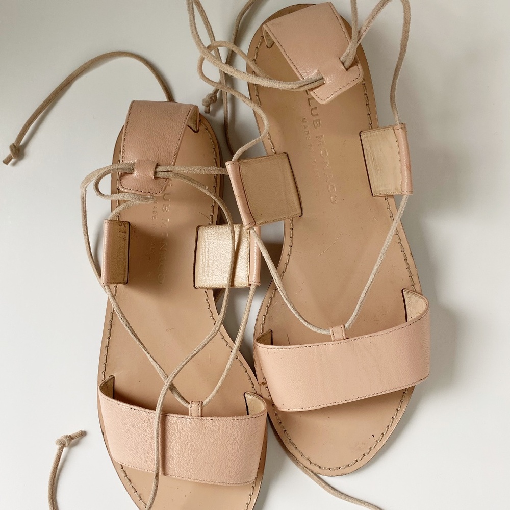 Club Monaco leather sandals size 37